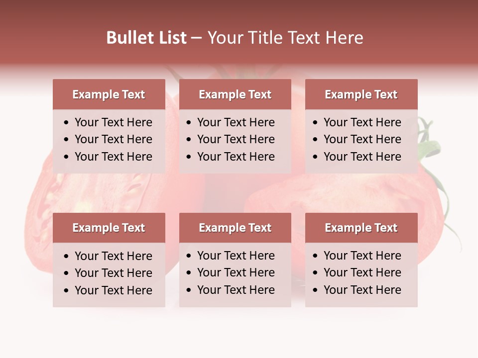 Vitamin Fruit Vegetarian PowerPoint Template