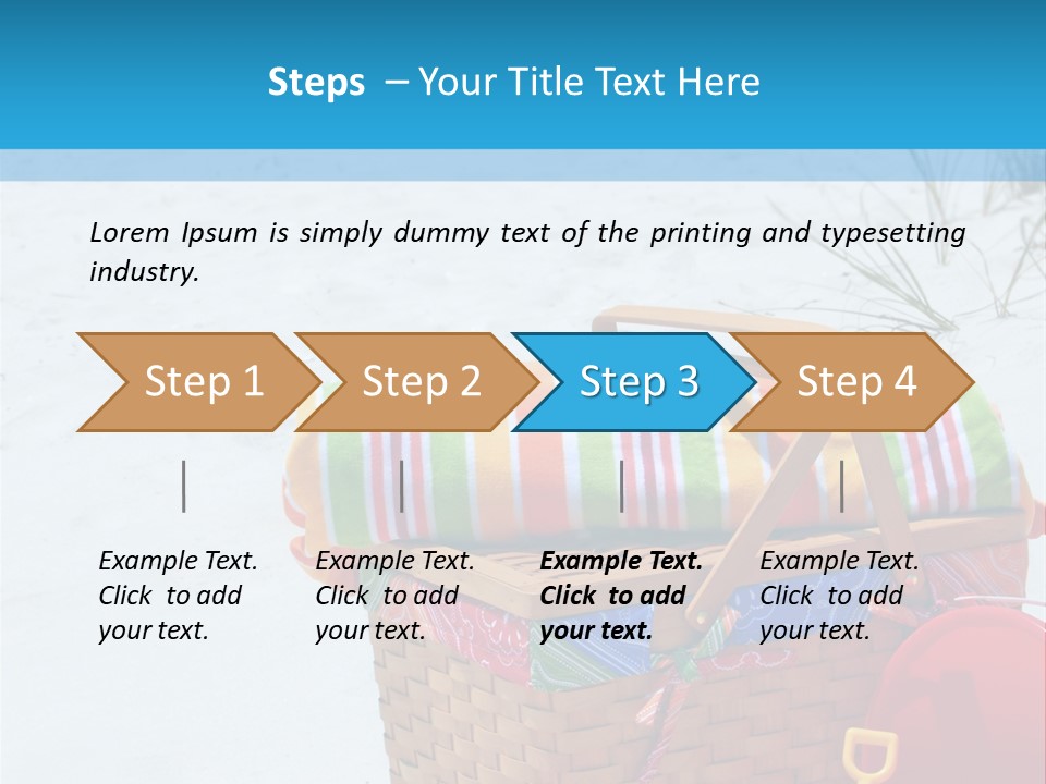 Florida Pail Blanket PowerPoint Template