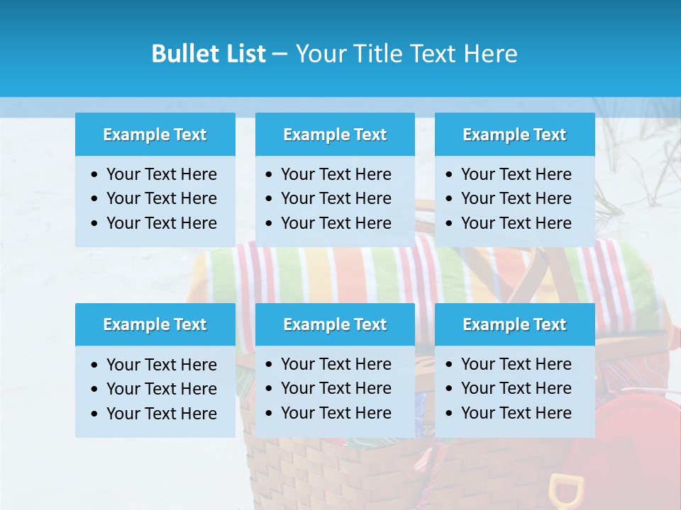 Florida Pail Blanket PowerPoint Template