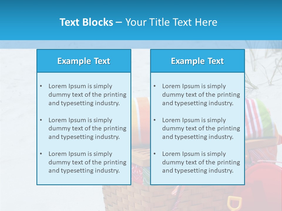 Florida Pail Blanket PowerPoint Template