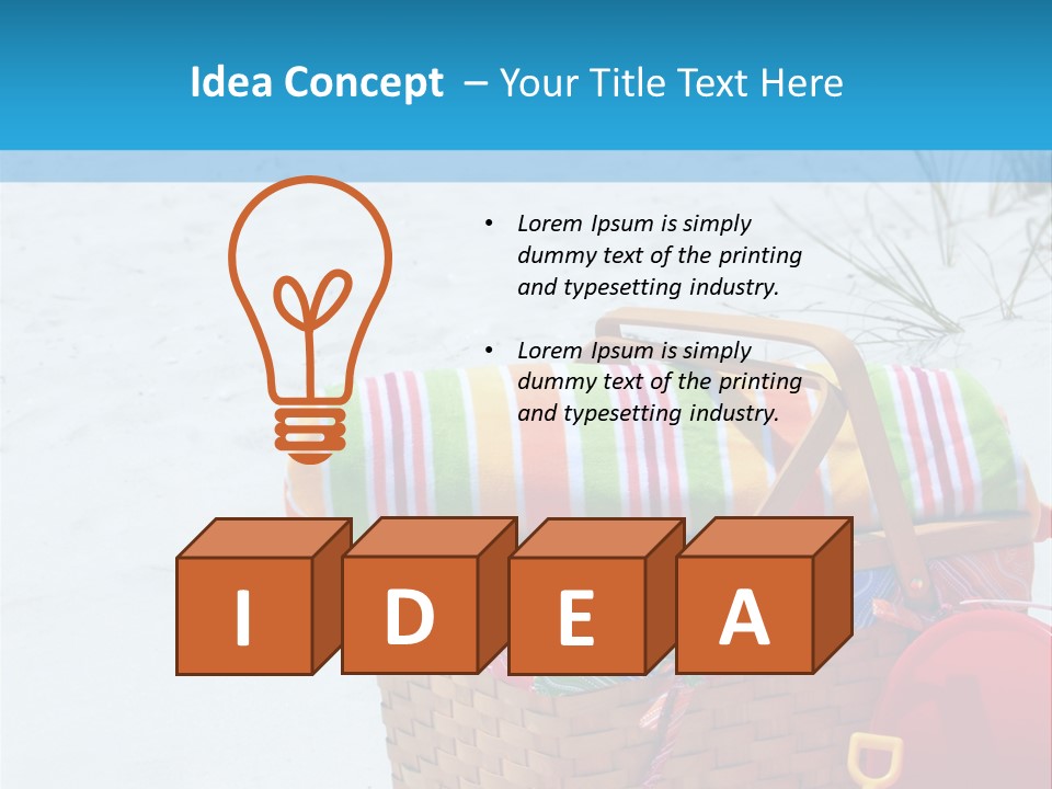 Florida Pail Blanket PowerPoint Template
