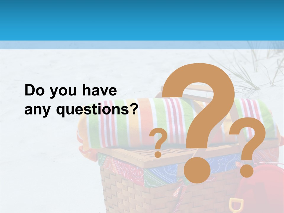 Florida Pail Blanket PowerPoint Template
