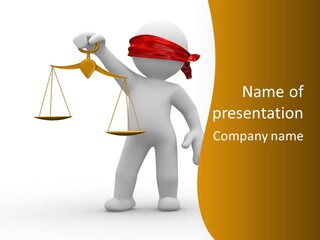 Humorous Judgement Justice PowerPoint Template