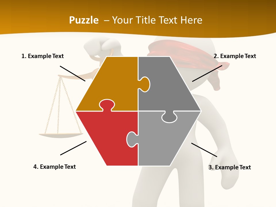 Humorous Judgement Justice PowerPoint Template