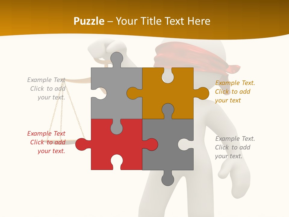 Humorous Judgement Justice PowerPoint Template