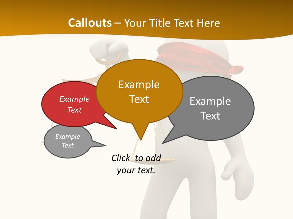 Humorous Judgement Justice PowerPoint Template