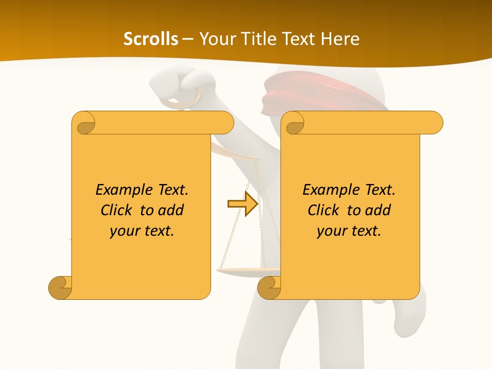 Humorous Judgement Justice PowerPoint Template