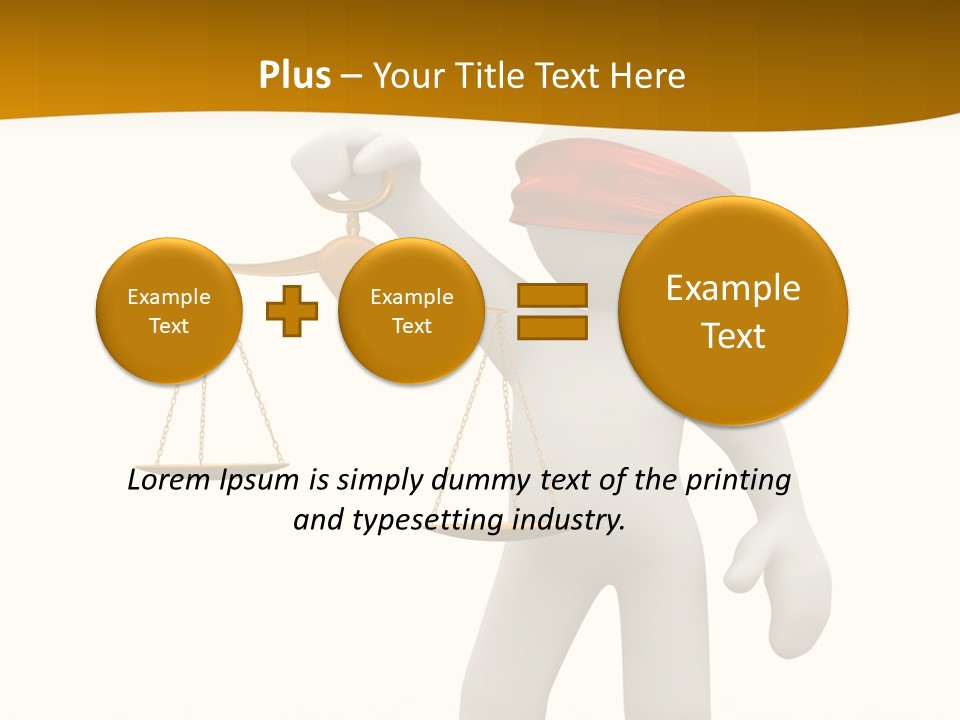 Humorous Judgement Justice PowerPoint Template