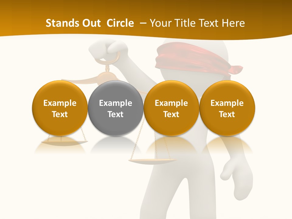 Humorous Judgement Justice PowerPoint Template