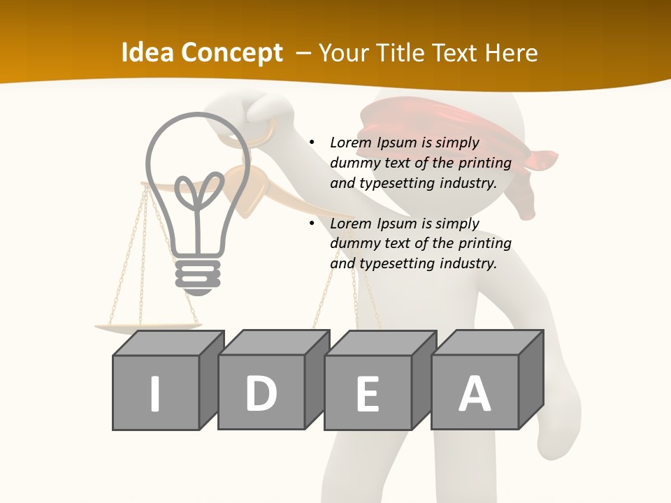 Humorous Judgement Justice PowerPoint Template