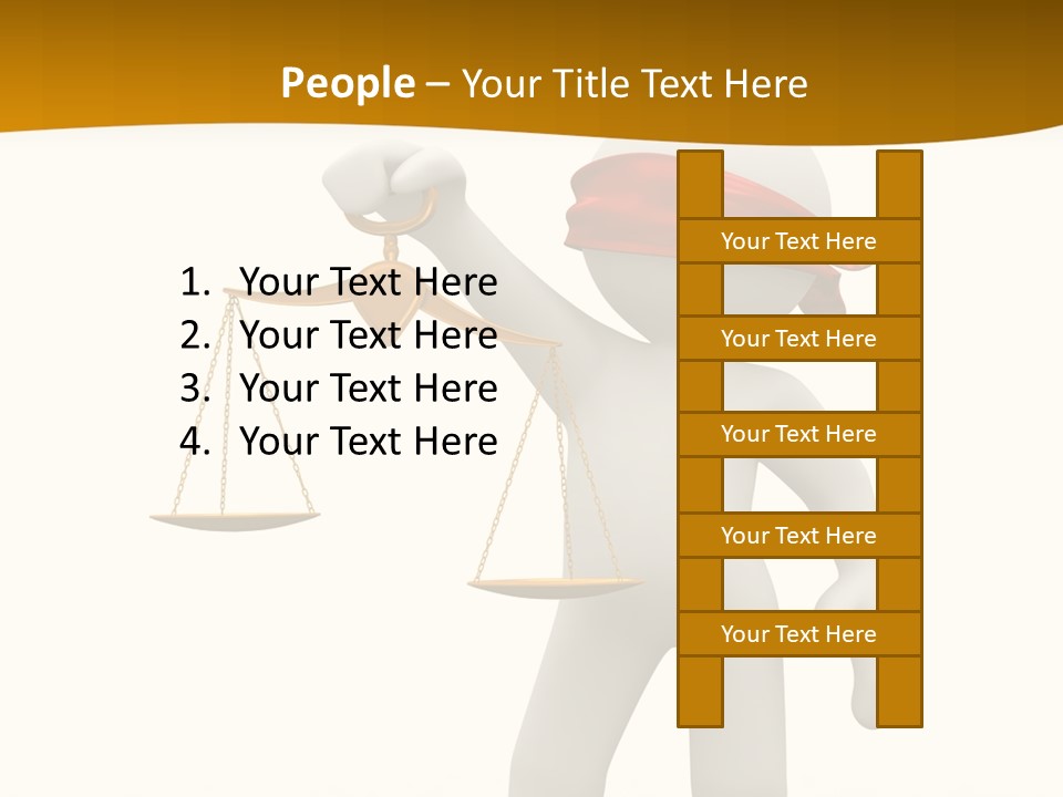 Humorous Judgement Justice PowerPoint Template