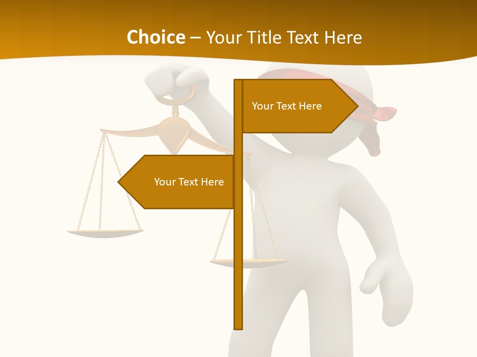 Humorous Judgement Justice PowerPoint Template