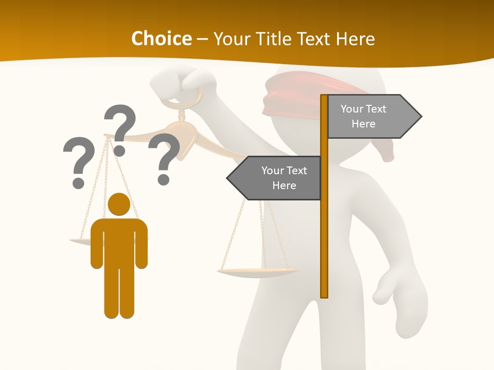 Humorous Judgement Justice PowerPoint Template