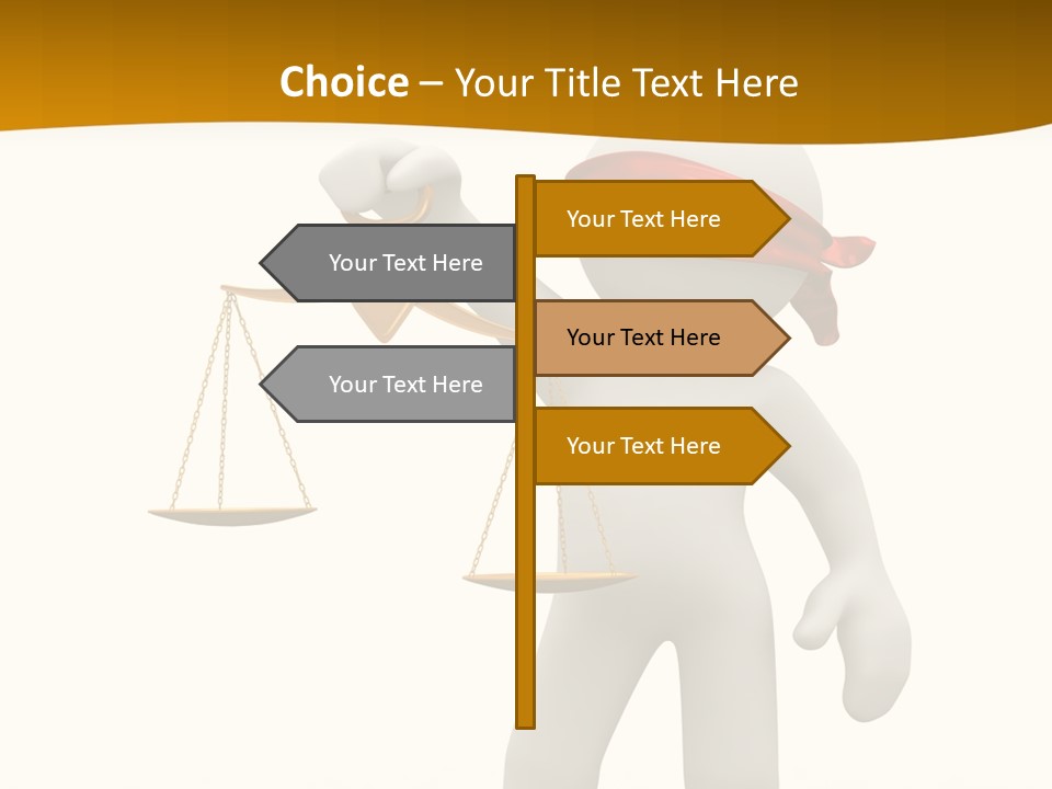 Humorous Judgement Justice PowerPoint Template