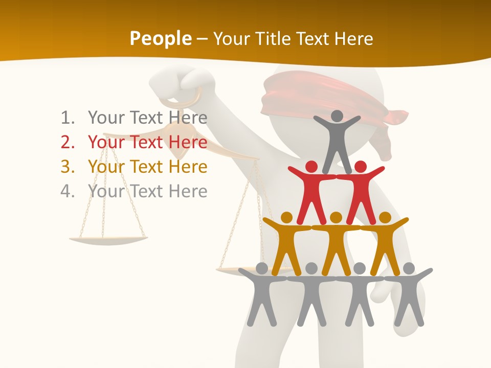 Humorous Judgement Justice PowerPoint Template