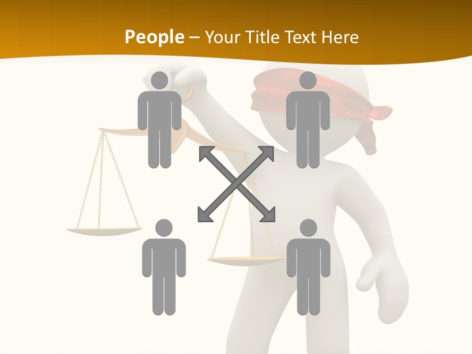 Humorous Judgement Justice PowerPoint Template