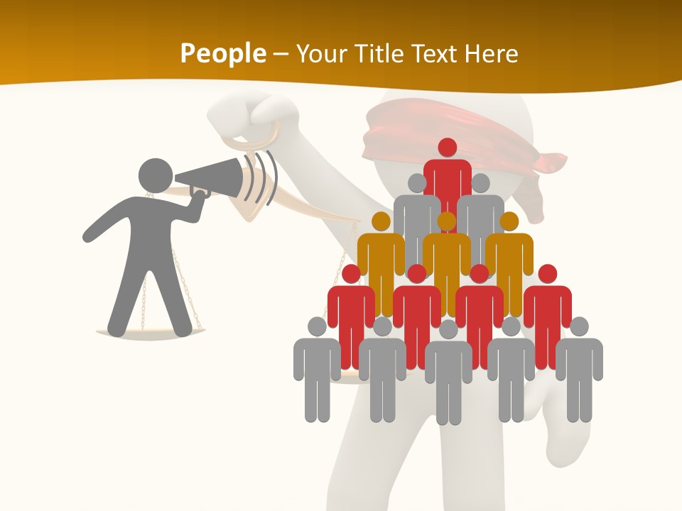 Humorous Judgement Justice PowerPoint Template