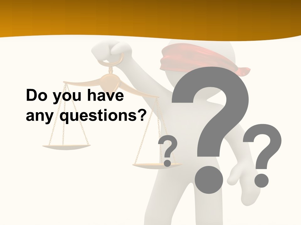 Humorous Judgement Justice PowerPoint Template