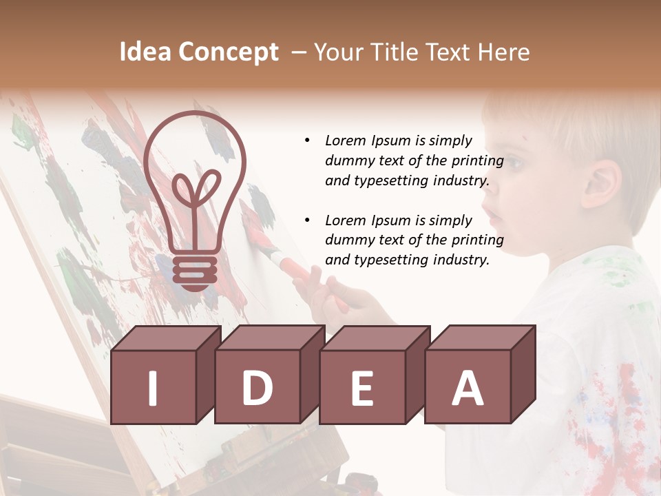 Ore School American Preschool PowerPoint Template