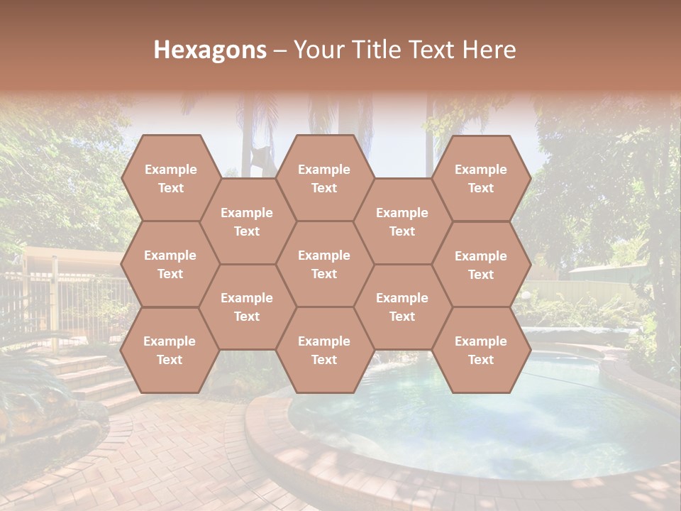 Blue Back Tropical PowerPoint Template