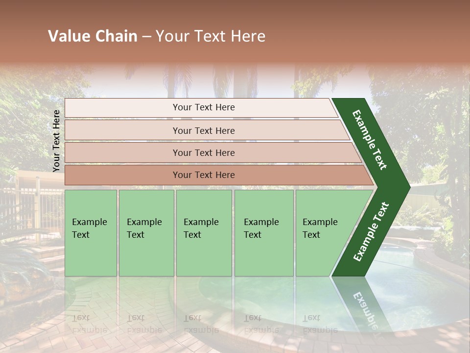 Blue Back Tropical PowerPoint Template