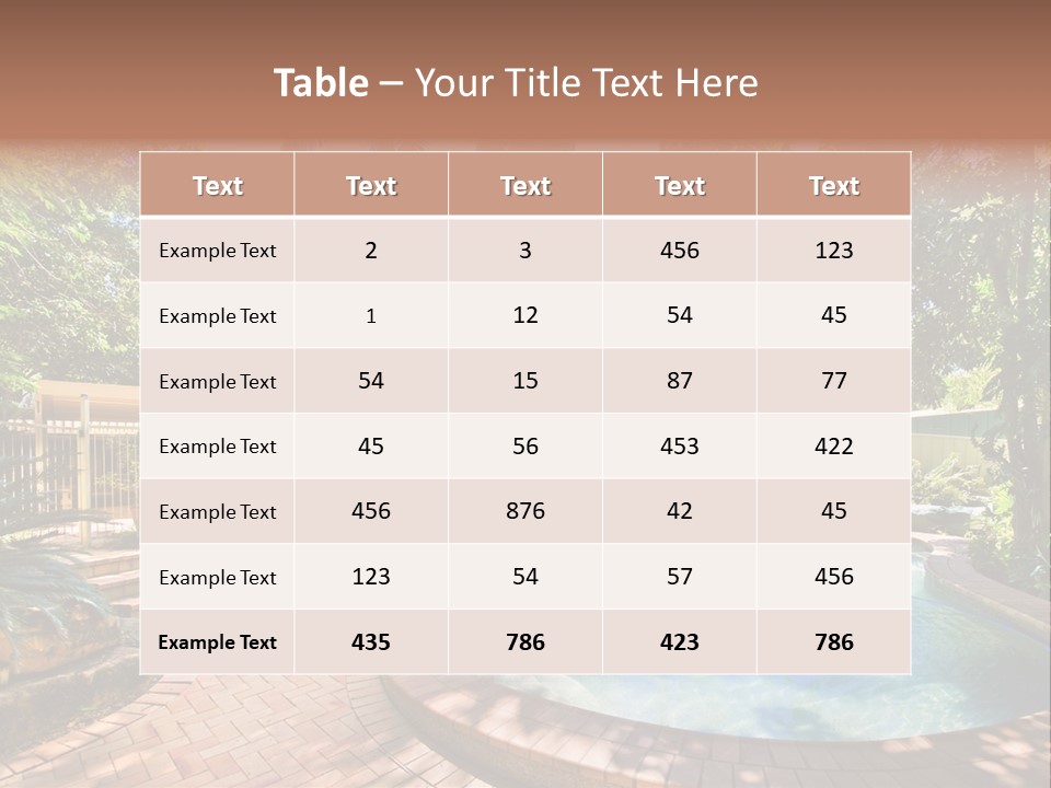 Blue Back Tropical PowerPoint Template