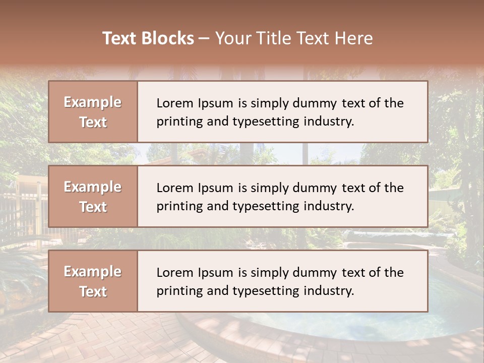 Blue Back Tropical PowerPoint Template