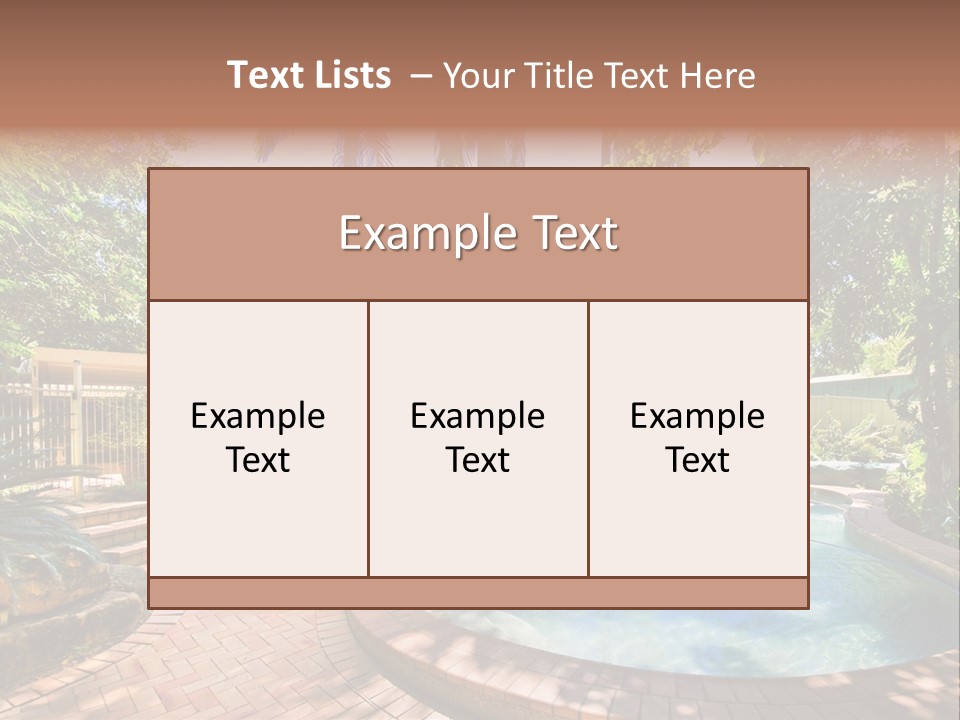 Blue Back Tropical PowerPoint Template