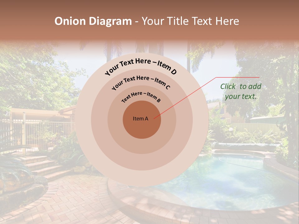 Blue Back Tropical PowerPoint Template