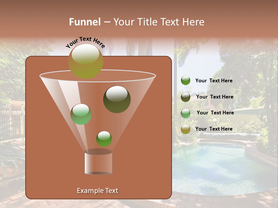 Blue Back Tropical PowerPoint Template