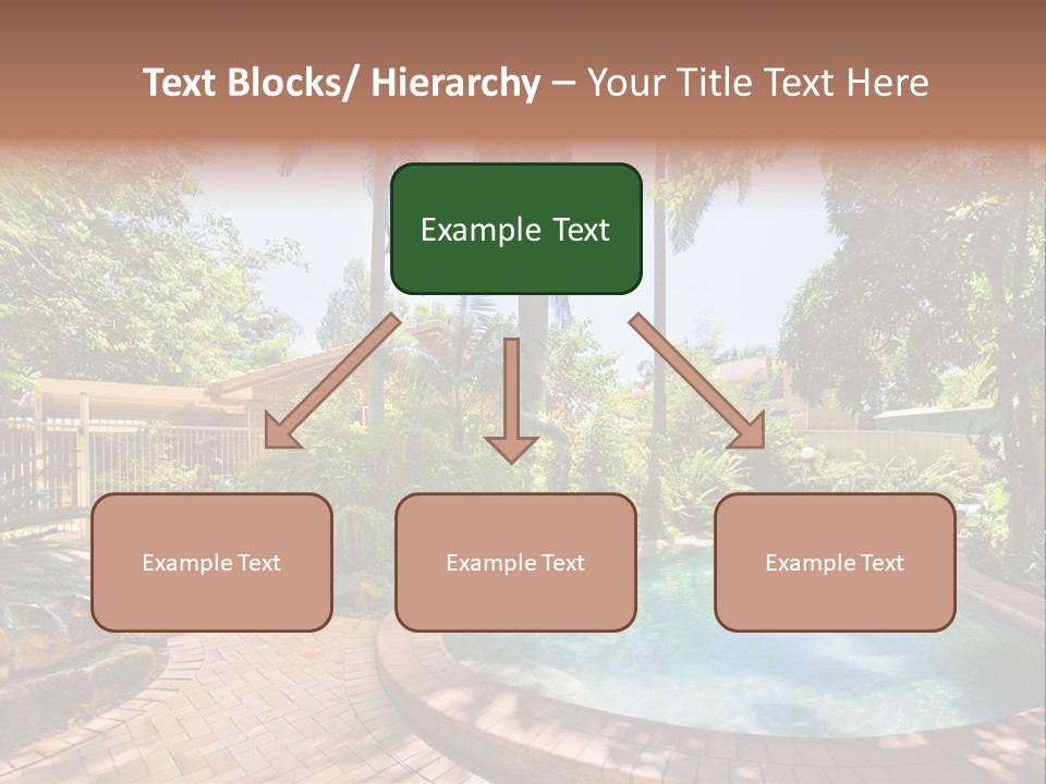 Blue Back Tropical PowerPoint Template