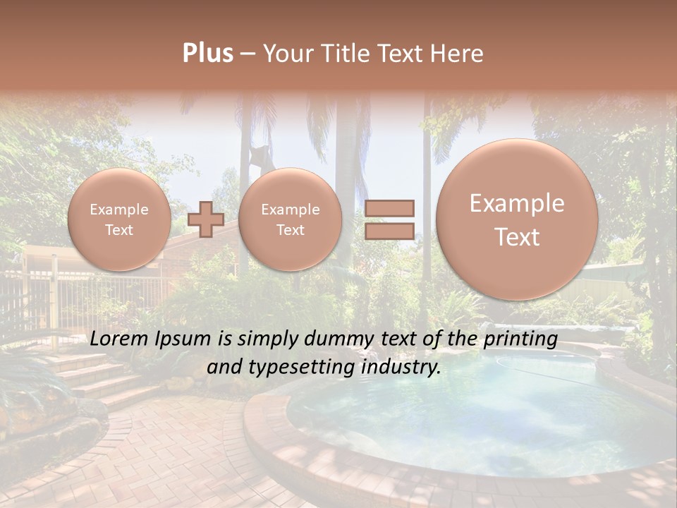 Blue Back Tropical PowerPoint Template