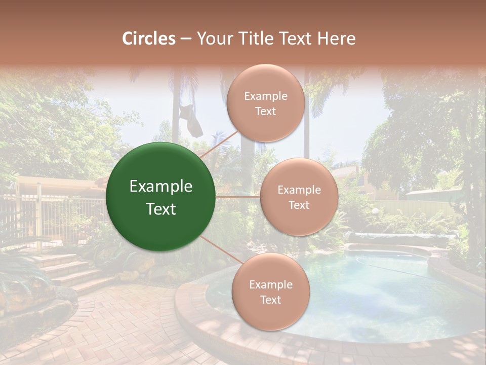 Blue Back Tropical PowerPoint Template