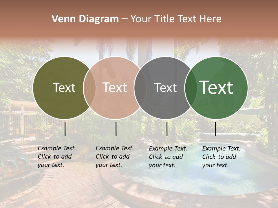 Blue Back Tropical PowerPoint Template