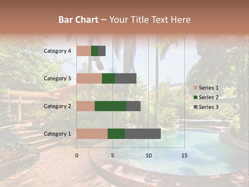 Blue Back Tropical PowerPoint Template