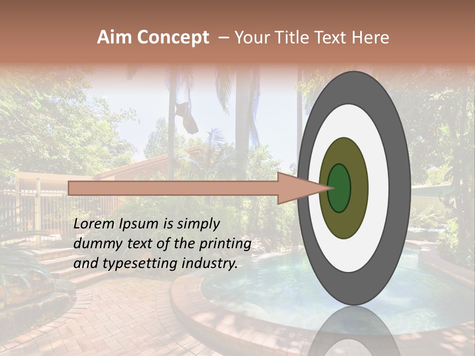 Blue Back Tropical PowerPoint Template