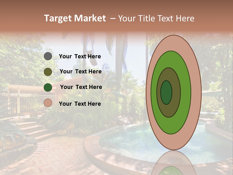 Blue Back Tropical PowerPoint Template