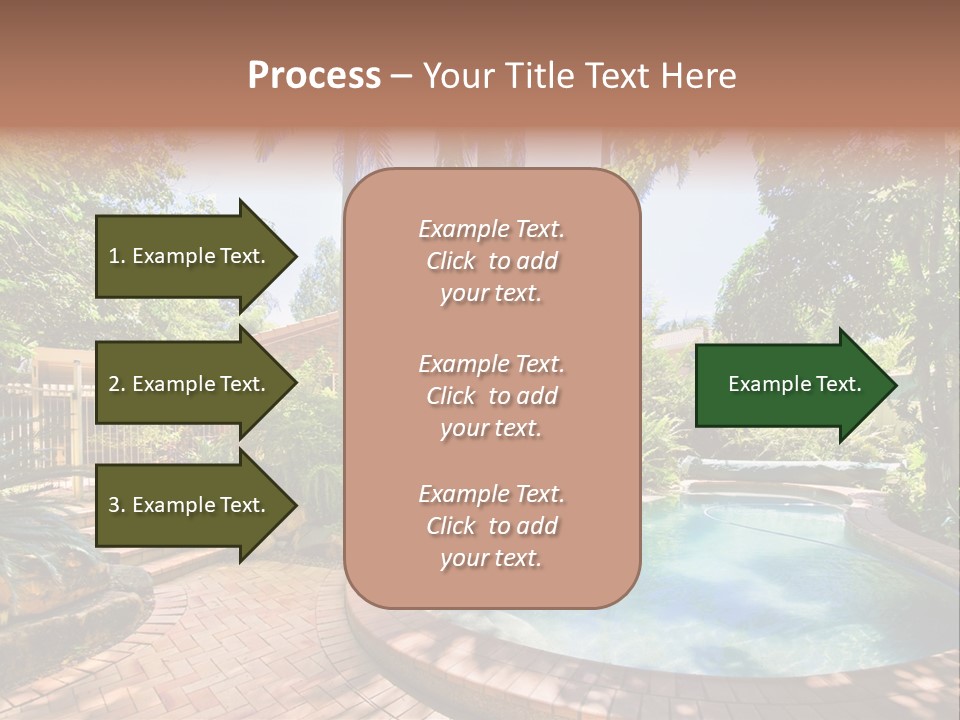 Blue Back Tropical PowerPoint Template