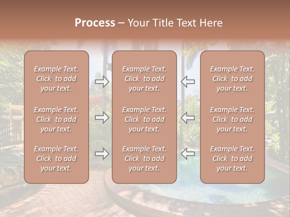 Blue Back Tropical PowerPoint Template