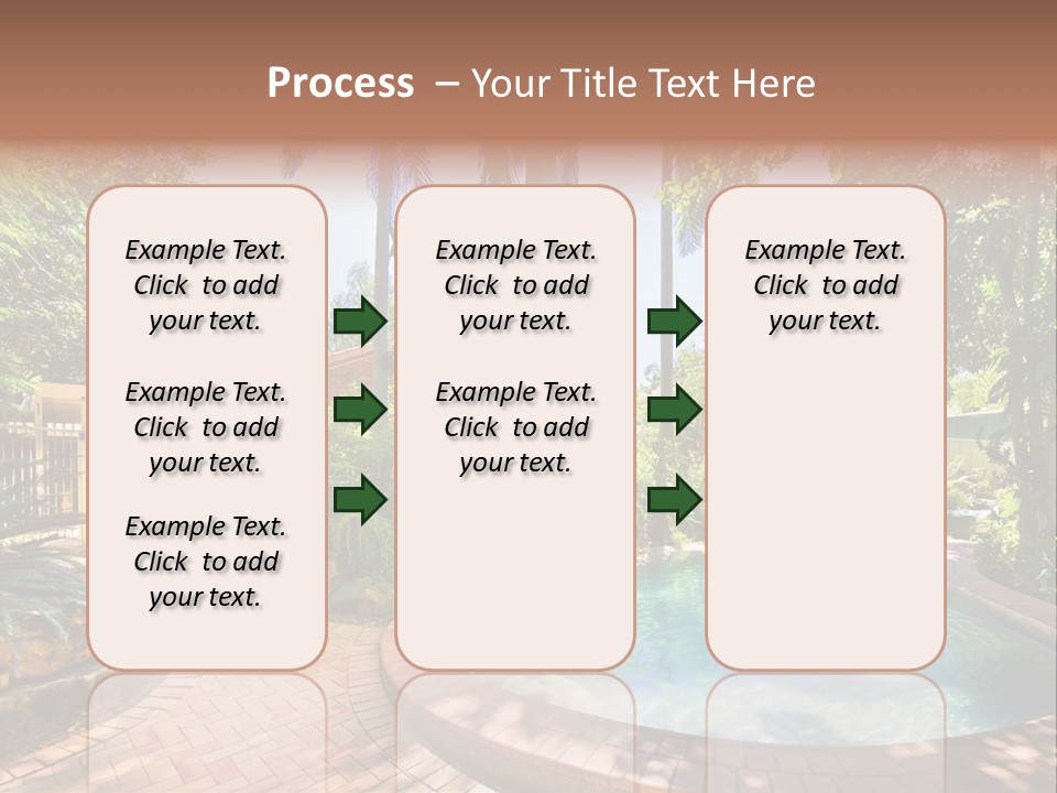 Blue Back Tropical PowerPoint Template