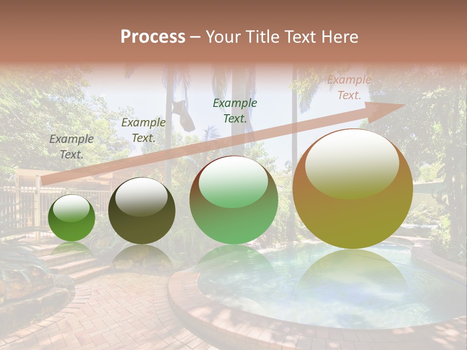 Blue Back Tropical PowerPoint Template