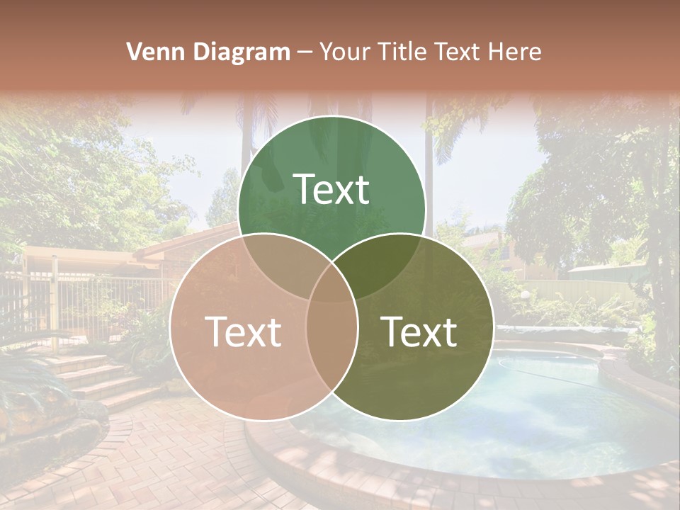 Blue Back Tropical PowerPoint Template