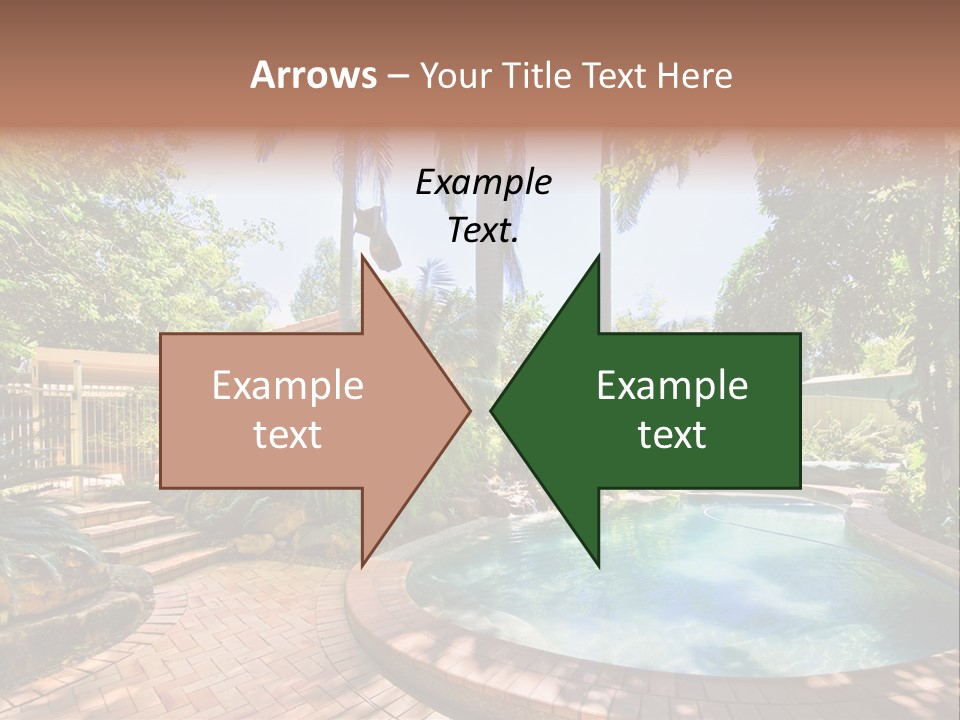 Blue Back Tropical PowerPoint Template