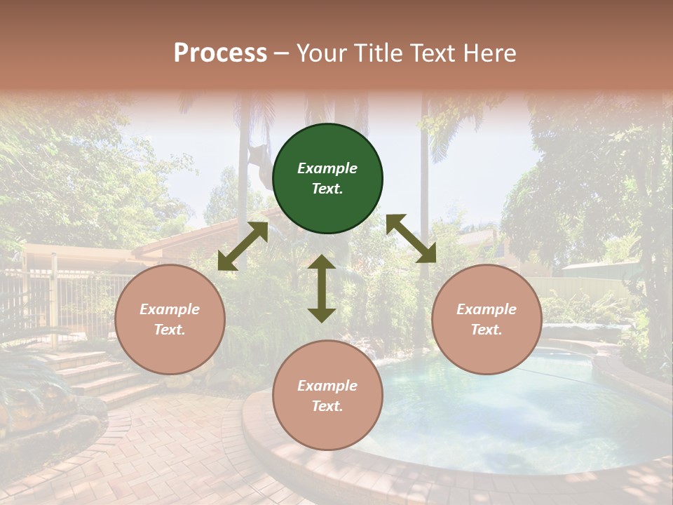 Blue Back Tropical PowerPoint Template