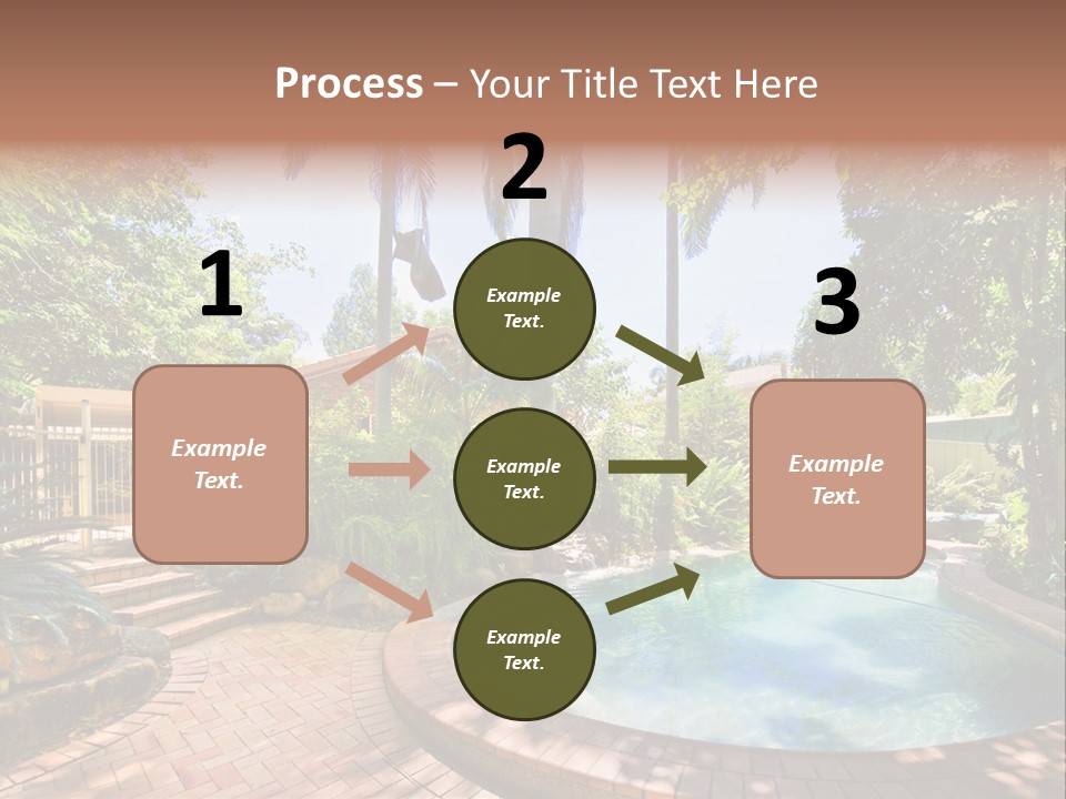 Blue Back Tropical PowerPoint Template