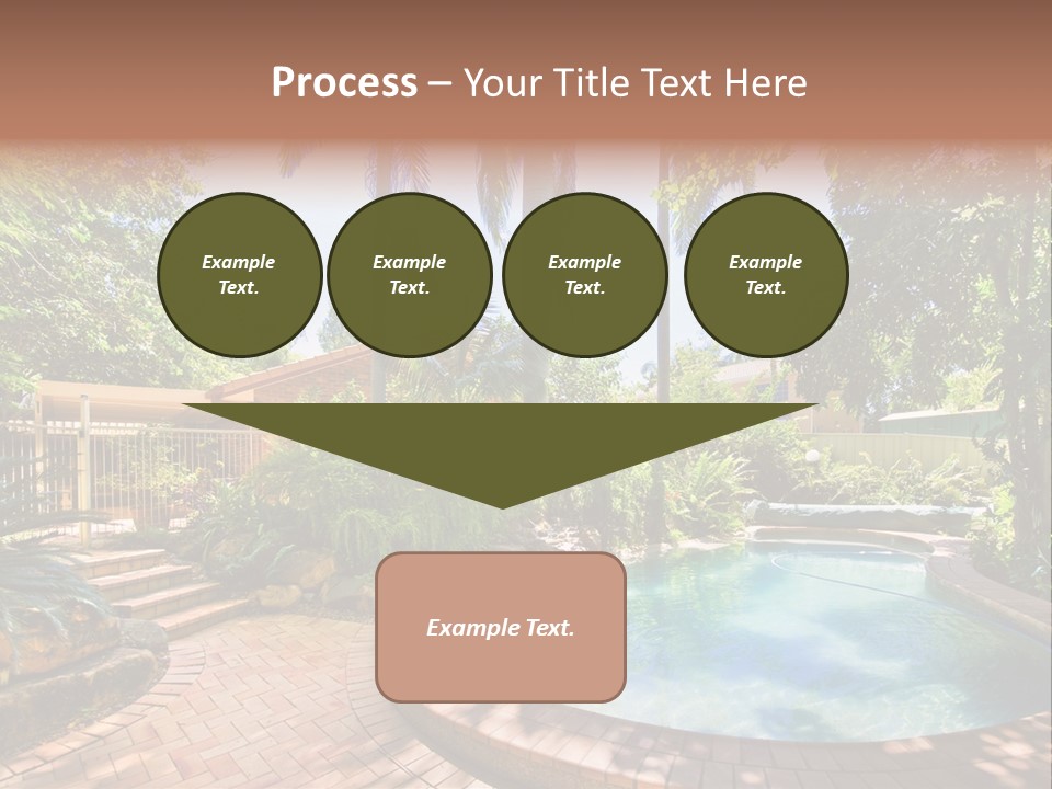 Blue Back Tropical PowerPoint Template