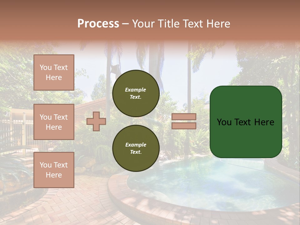 Blue Back Tropical PowerPoint Template