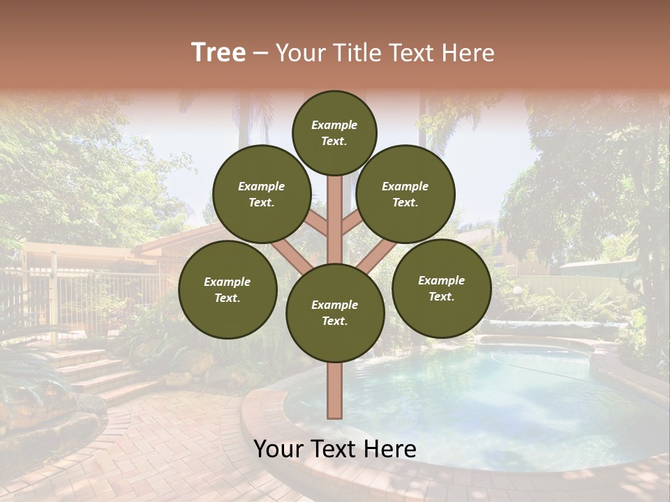 Blue Back Tropical PowerPoint Template