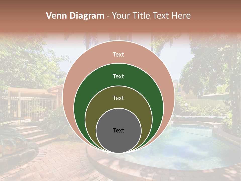 Blue Back Tropical PowerPoint Template