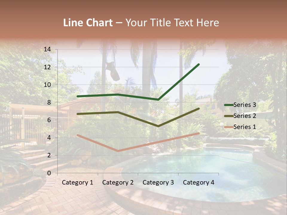 Blue Back Tropical PowerPoint Template